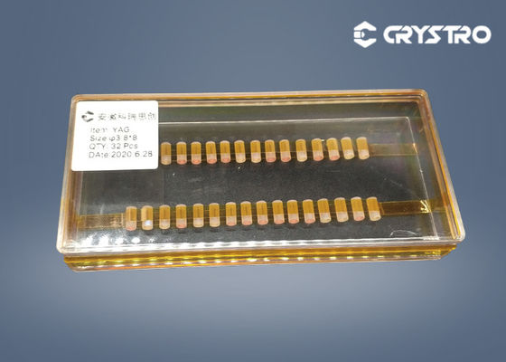 고체 상태 레이저 결정 Dia 3.8*8mm Nd 야그 크리스탈